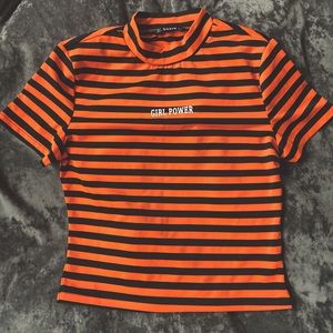 Mock Neck Crop Top